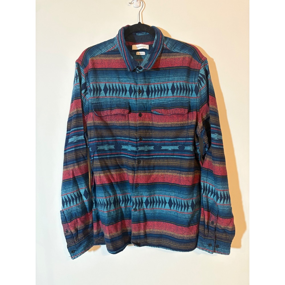 Urban Outfitters Mens XL Southwestern Geometric Button Down Shirt Cotton